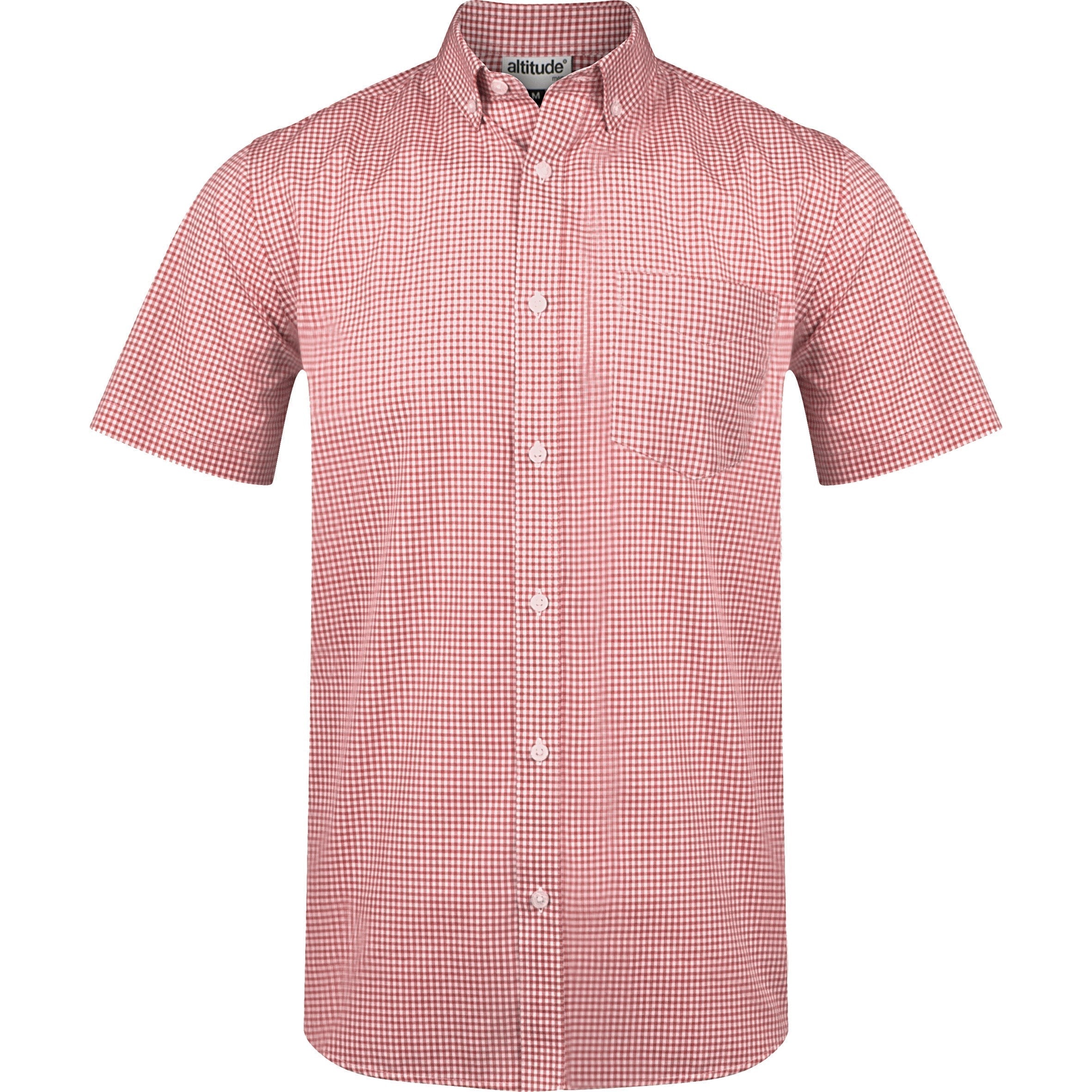 Mens Short Sleeve Edinburgh Shirt - Red Only-