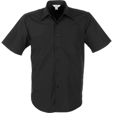 Mens Short Sleeve Metro Shirt - Black Only-2XL-Black-BL