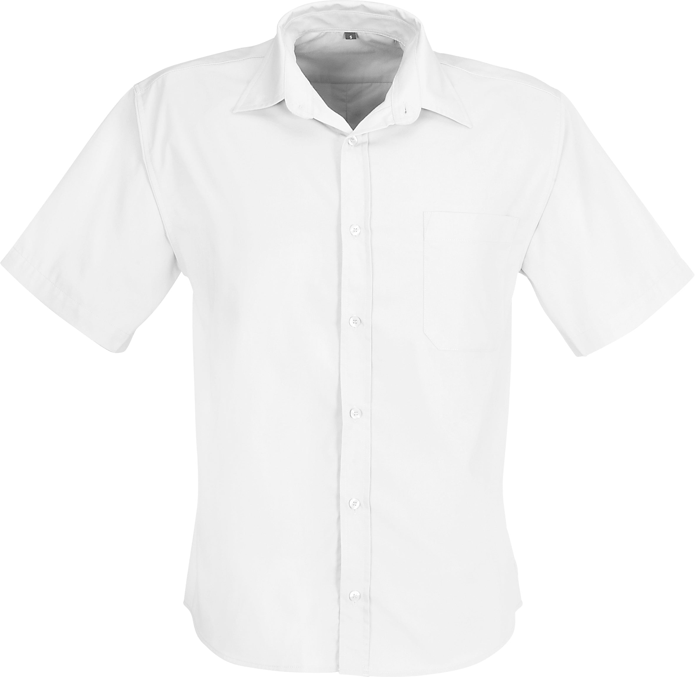 Mens Short Sleeve Milano Shirt-2XL-White-W