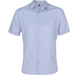 Mens Short Sleeve Wallstreet Shirt - Blue Only-