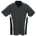 Mens Three Tone Golfer Grey/White/Black / SML / Last Buy - Golf Shirts