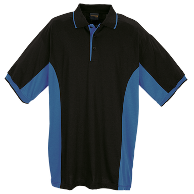 Mens Two-Tone Golfer  Black/Blue / 3XL / Regular - 