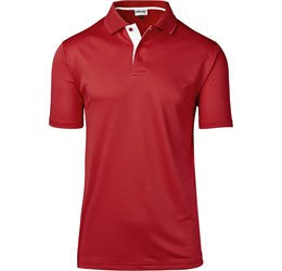 Mens Tournament Golf Shirt-2XL-Red-R