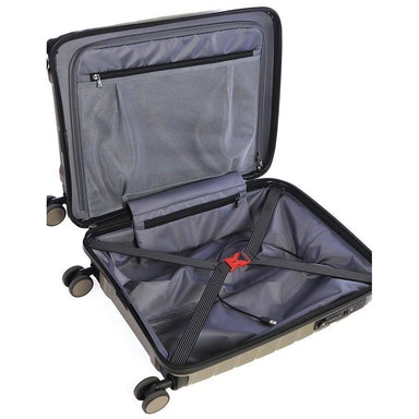 Microlite Hardshell 53cm Spinner Carry On Steel Blue (2.43kg)-Suitcases