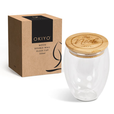 Okiyo Moco Double-Wall Glass Cup - 350ml-Natural-NT