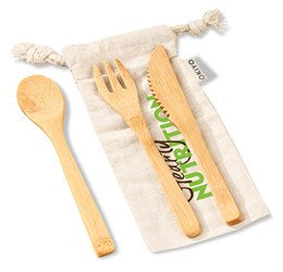 Okiyo Nakama Bamboo Cutlery Set-Natural-NT