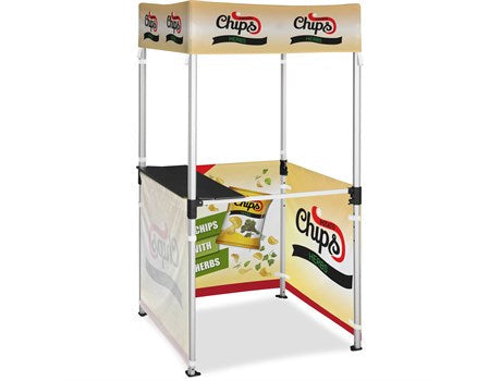 Ovation Sublimated Gazebo 1m X 1m Kiosk - 3 Half-Wall Skins-Canopies & Gazebos