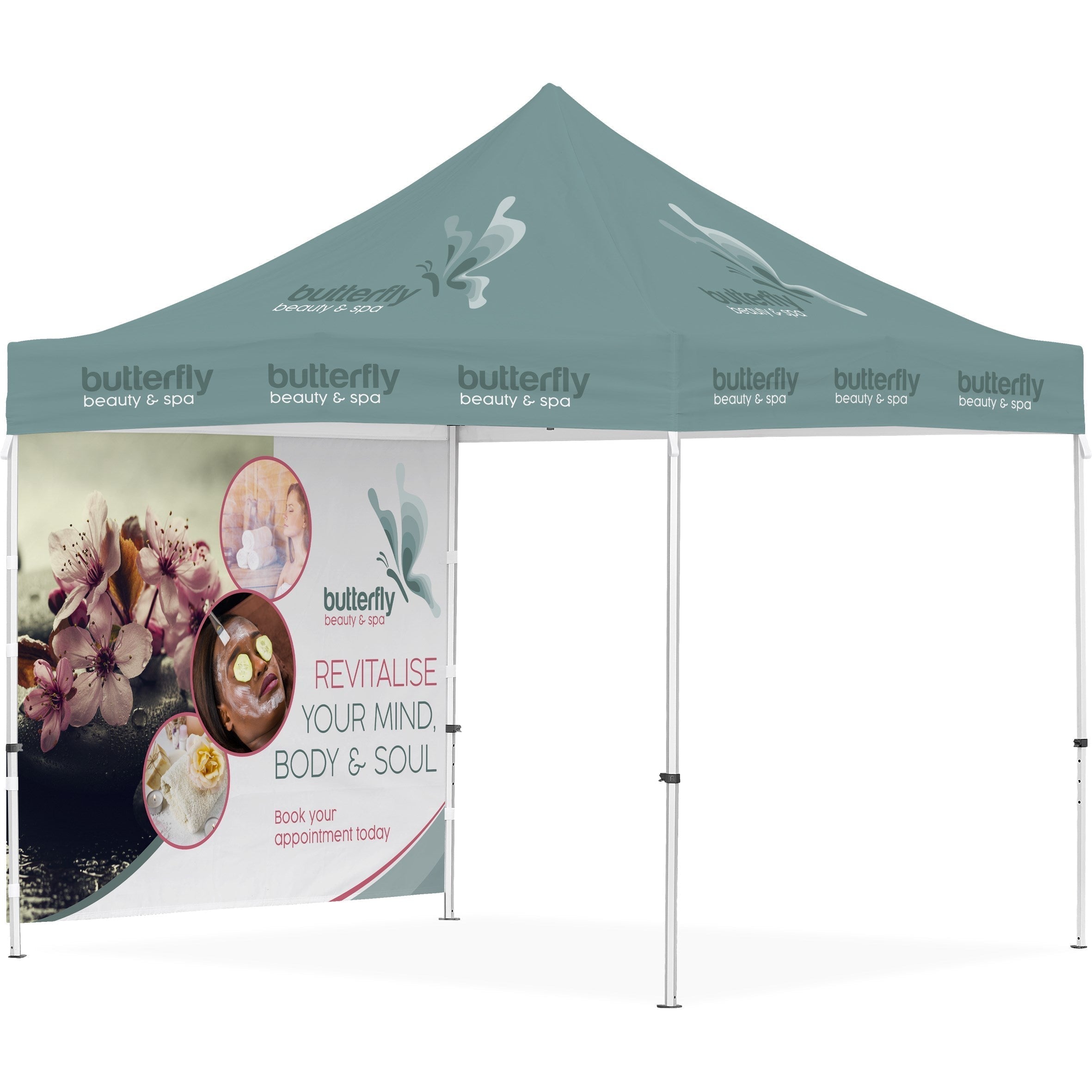 Ovation Sublimated Gazebo 3m X 3m - 1 Full-Wall Skin-Canopies & Gazebos