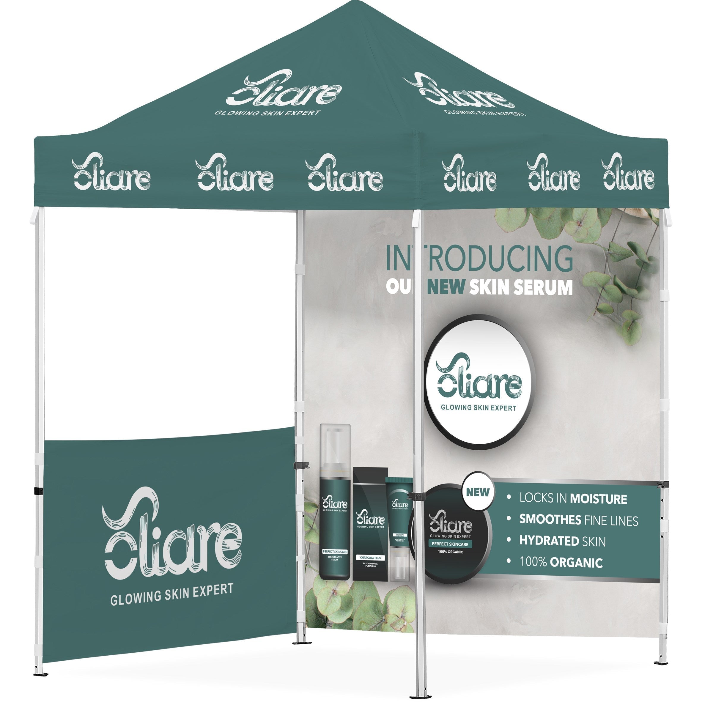 Ovation Sublimated Gazebo 2m X 2m - 1 Half-Wall Skin - 1 Full-Wall Skin-Canopies & Gazebos