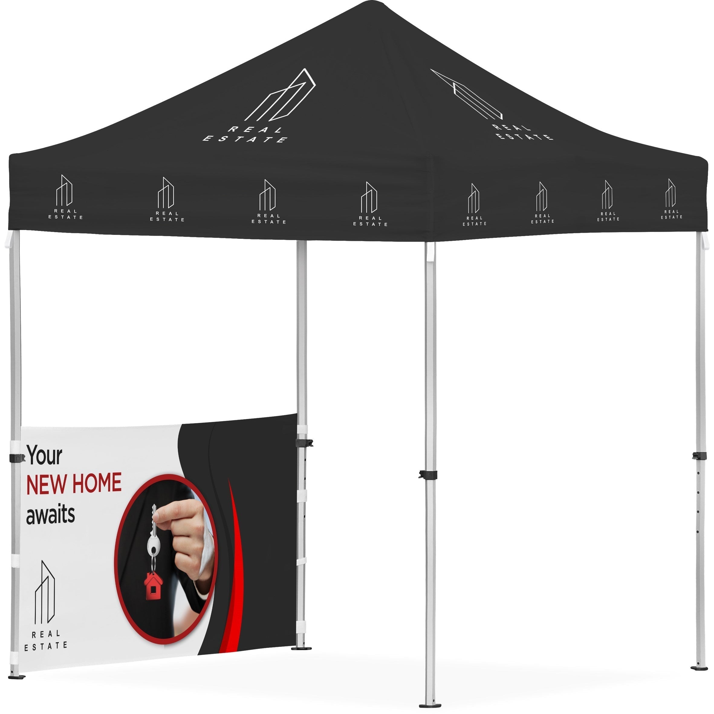 Ovation Sublimated Gazebo 2m X 2m Petite Frame - 1 Half-Wall Skin-Canopies & Gazebos