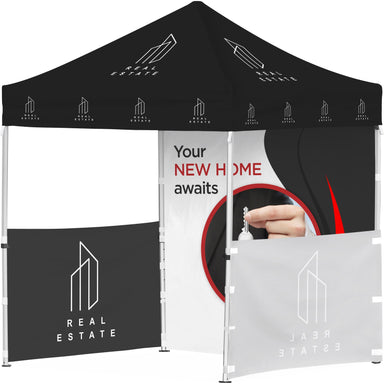 Ovation Sublimated Gazebo 2m X 2m Petite Frame - 2 Half-Wall Skins - 1 Full-Wall Skin-Canopies & Gazebos