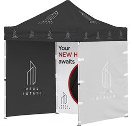 Ovation Sublimated Gazebo 2m X 2m Petite Frame - 3 Full-Wall Skins-Canopies & Gazebos