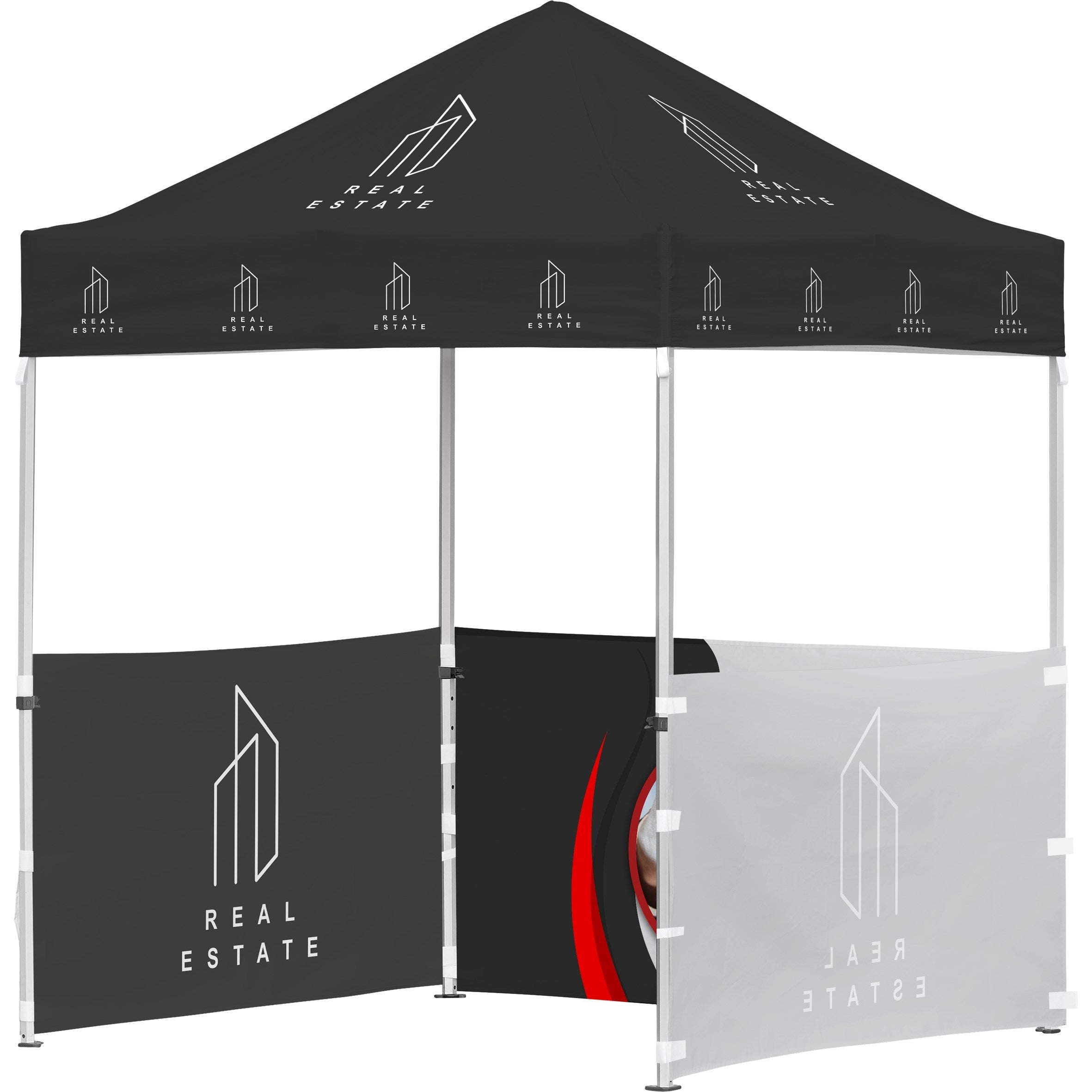 Ovation Sublimated Gazebo 2m X 2m Petite Frame - 3 Half-Wall Skins-Canopies & Gazebos