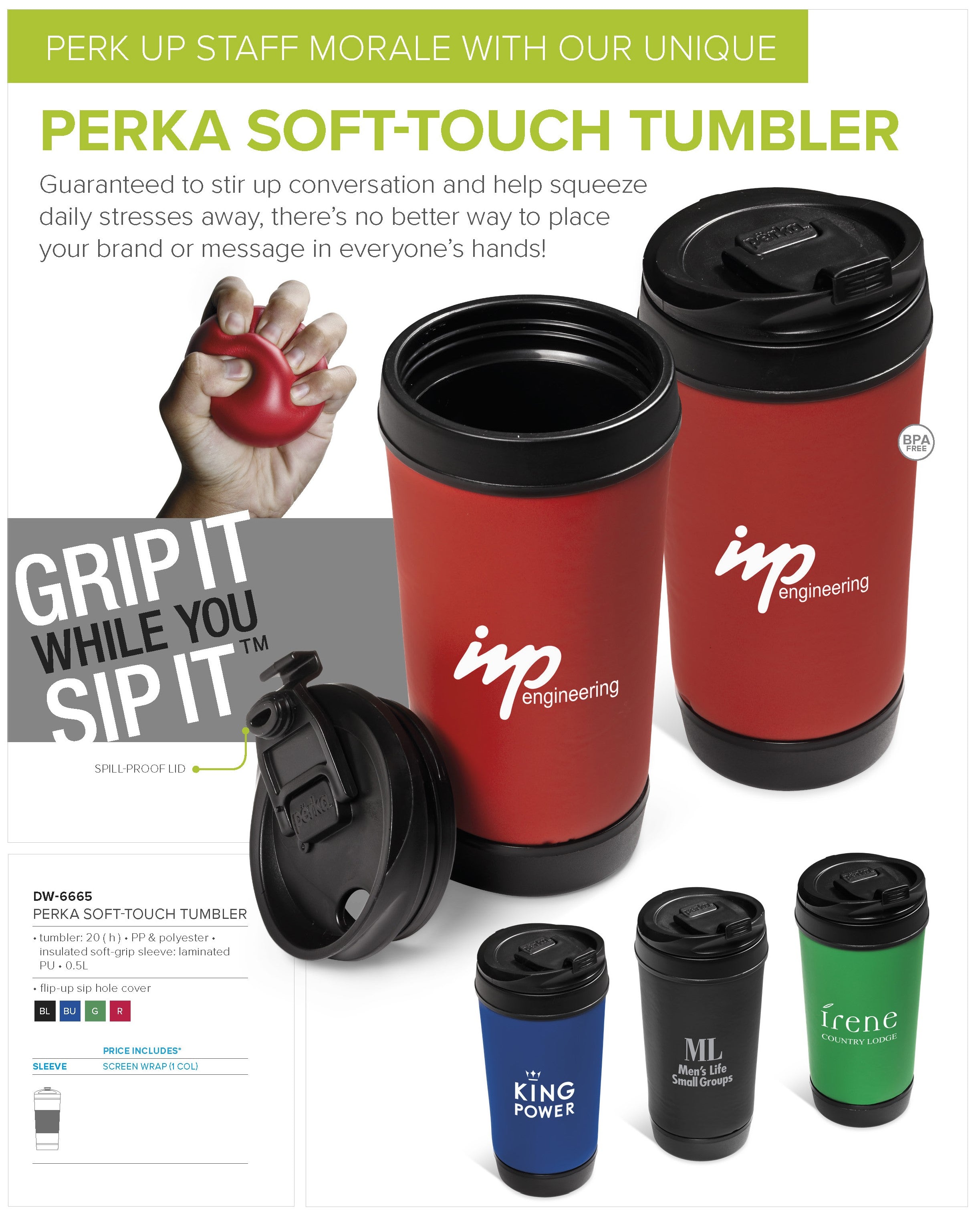 Perka Soft-Touch Mug - 500ml-