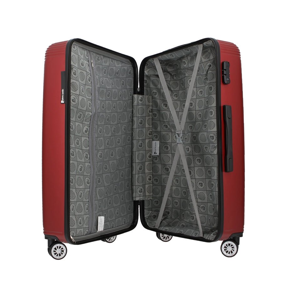 Pierre Cardin Paris Izar Red Trolley Case | Small-Suitcases