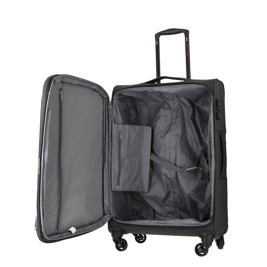 Pierre Cardin Paris Ultralite Softcase Black | Small-Suitcases