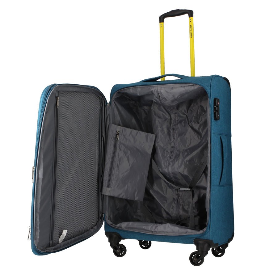 Pierre Cardin Paris Ultralite Softcase Blue | Medium-Suitcases