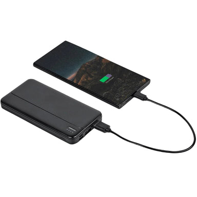 power bank in use charging a smartphone