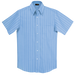 President Stripe Lounge Short Sleeve Sky Blue/White / SML / Last Buy - Shirts-Corporate