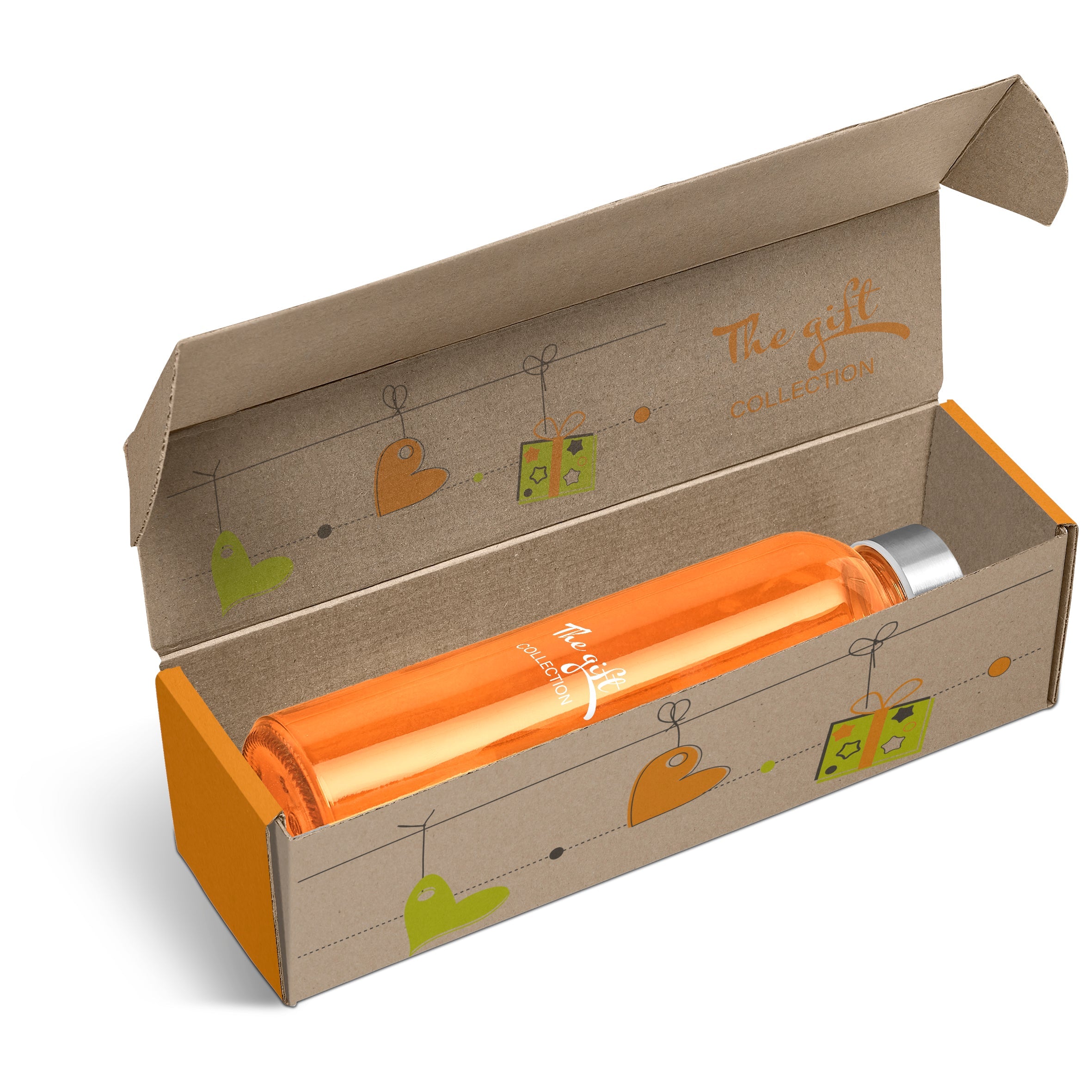 Pura Bottle in Bianca Custom Gift Box-Orange-O