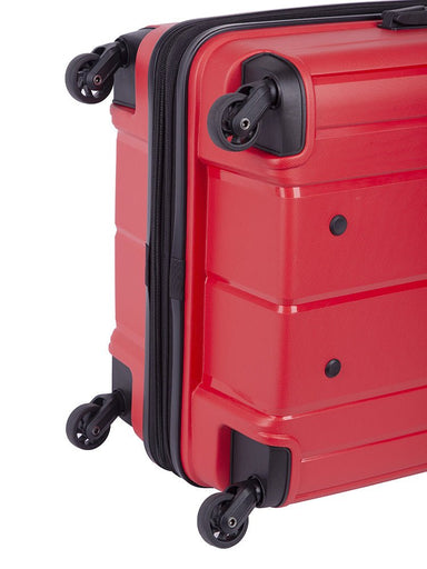 Qwest 674mm 4 Wheel Trolley Case | Red-Suitcases