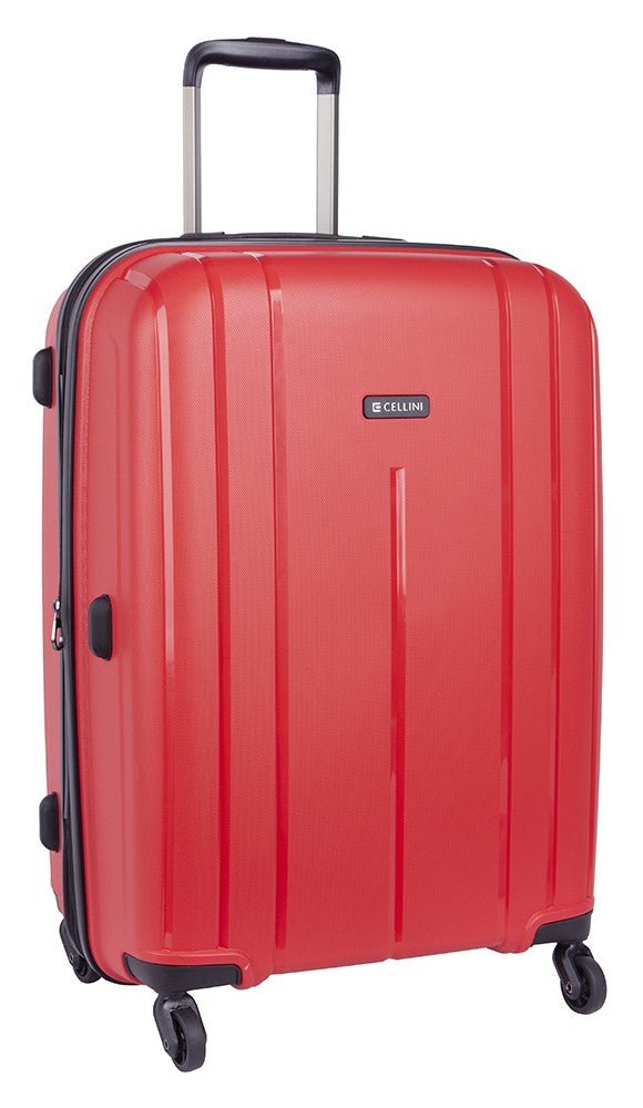 Qwest 674mm 4 Wheel Trolley Case | Red-Suitcases