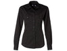 US Basic Safari Ladies Long Sleeve Shirt - Black Only-