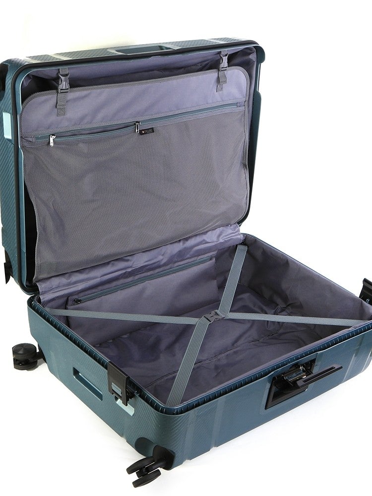 Safetech 640mm Multi-lock 4 Wheel Trolley with TSA Lock | Grey-Suitcases