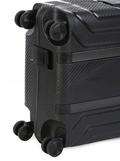 Safetech 740mm Multi-lock 4 Wheel Trolley with TSA Lock | Black-Suitcases