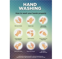 Saturn A0 Hand Wash Poster - Per Unit-Turquoise-TQ