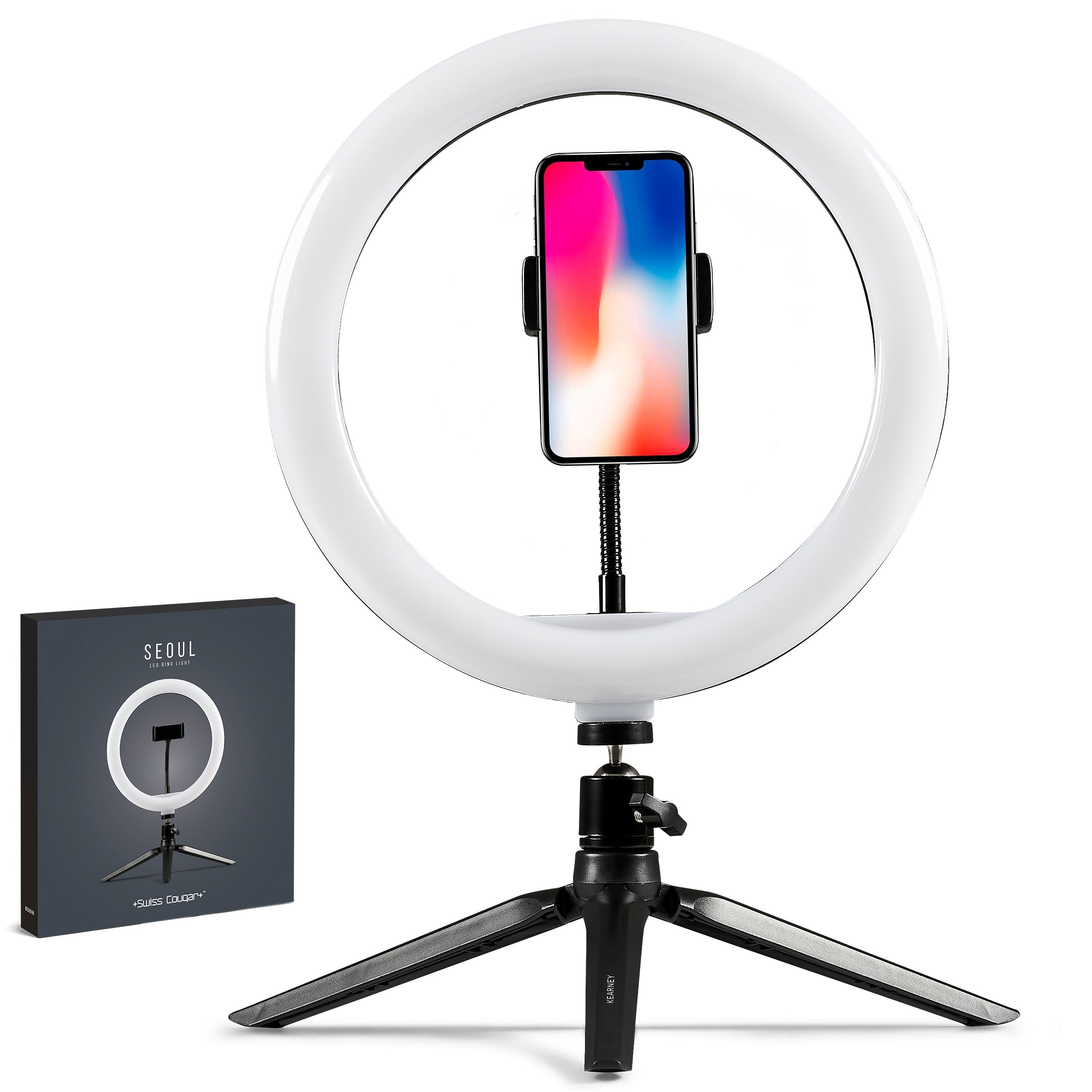 Swiss Cougar Seoul LED Ring Light-Black-BL