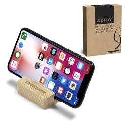 Okiyo Shinpura Bamboo Phone & Tablet Stand-Natural-NT