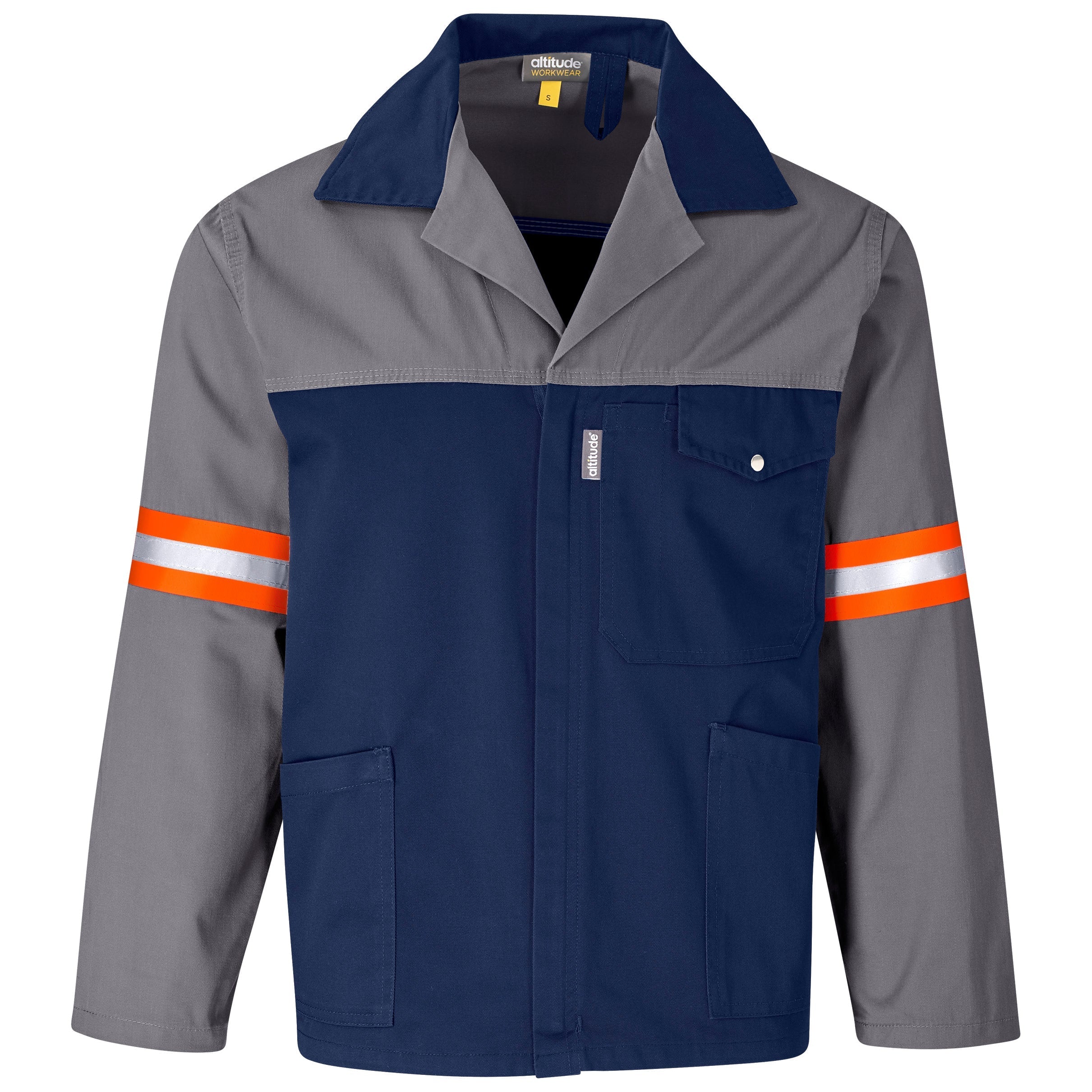 Site Premium Two-Tone Polycotton Jacket - OT - A-L-Grey-GY