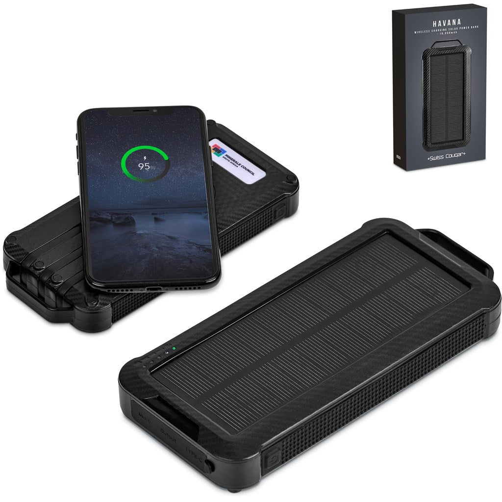 Heaven Wireless Charging Solar Power Bank - 10,000mAh