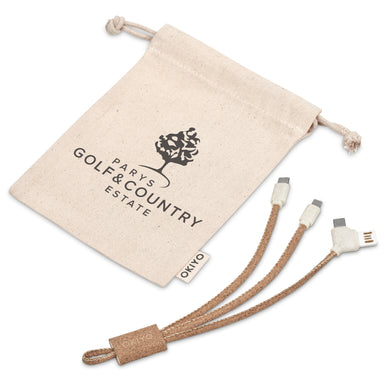 Soshin Cork 3-in-1 Charging Cable Natural / NT