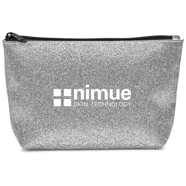 Sparkle Cosmetic Bag-Silver-S