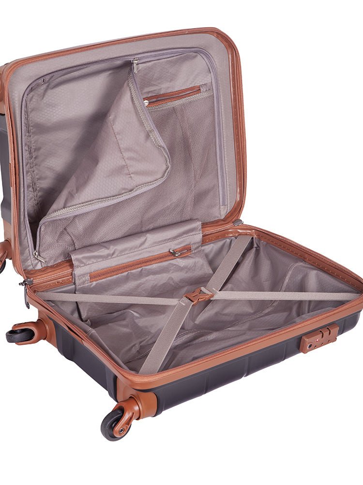 Spinn 530mm Trolley Carry On Bag | Black-Suitcases