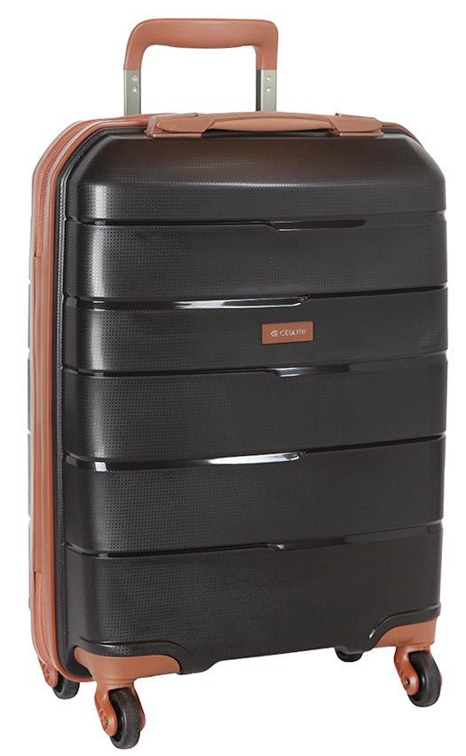 Spinn 530mm Trolley Carry On Bag | Black-Suitcases