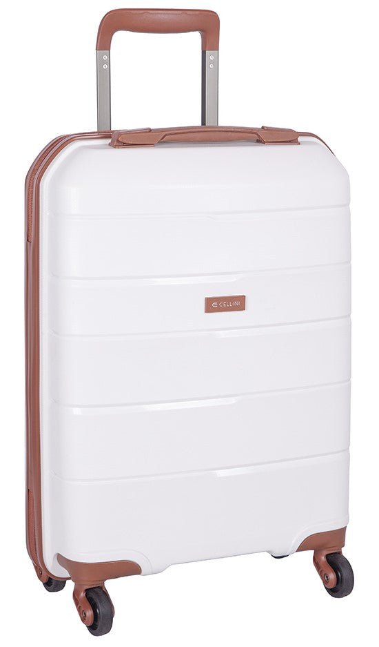 Spinn 530mm Trolley Carry On Bag | White-Suitcases