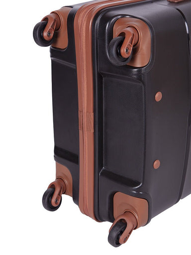 Spinn 650mm 4 Wheel Trolley Case | Black-Suitcases