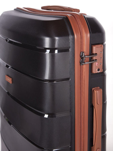Spinn 650mm 4 Wheel Trolley Case | Black-Suitcases