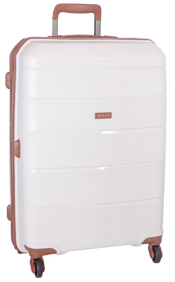 Spinn 650mm 4 Wheel Trolley Case | White-Suitcases