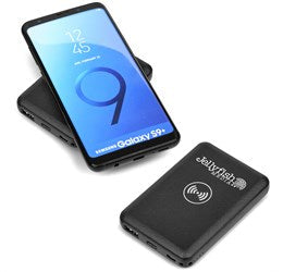 Tagge 5000mah Wireless Charging Power Bank-Black-BL