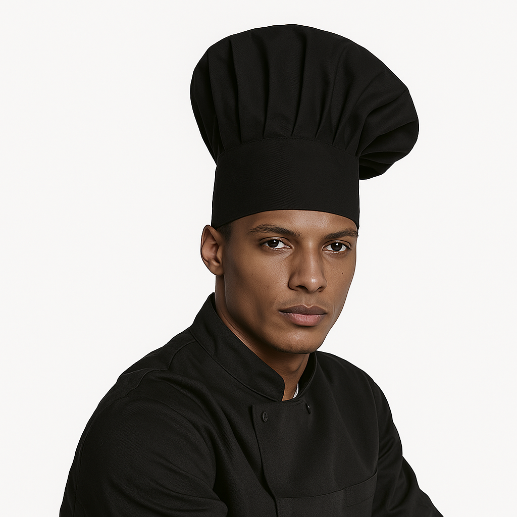 Toque Blanche Mushroom Chef Hat