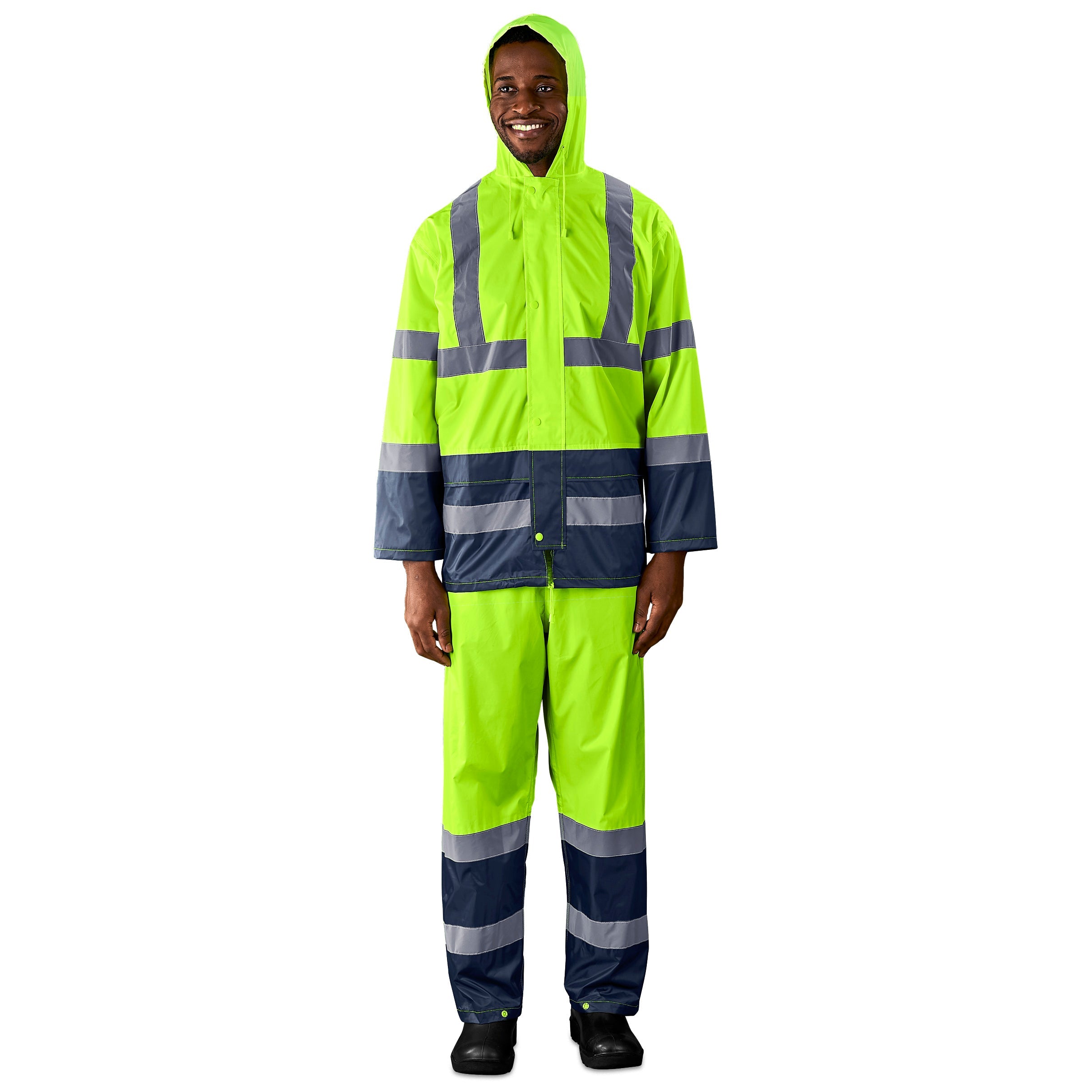 Torrent Two-Tone Hi-Viz Ref Polyester/PVC Rainsuit