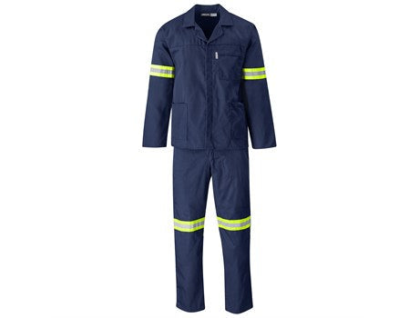 Trade Polycotton Conti Suit - Reflective Arms & Legs - Yellow Tape-