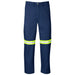 Trade Polycotton Pants - Reflective Legs - Yellow Tape-28-Navy-N