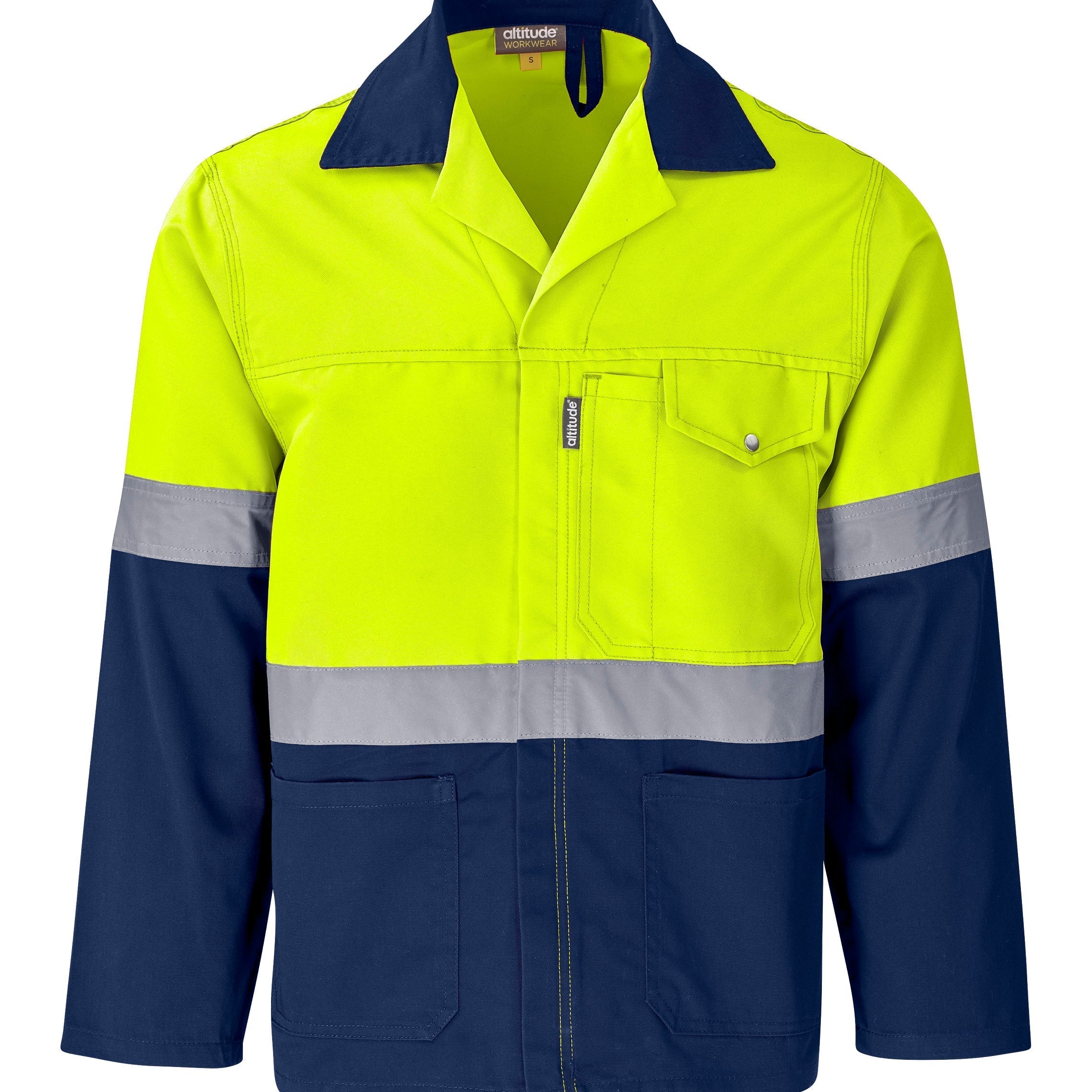 Traffic Premium Two-Tone Hi-Viz Reflective Jacket-2XL-Yellow-Y