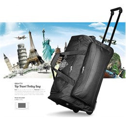 Top Travel Trolley Bag-Black-BL