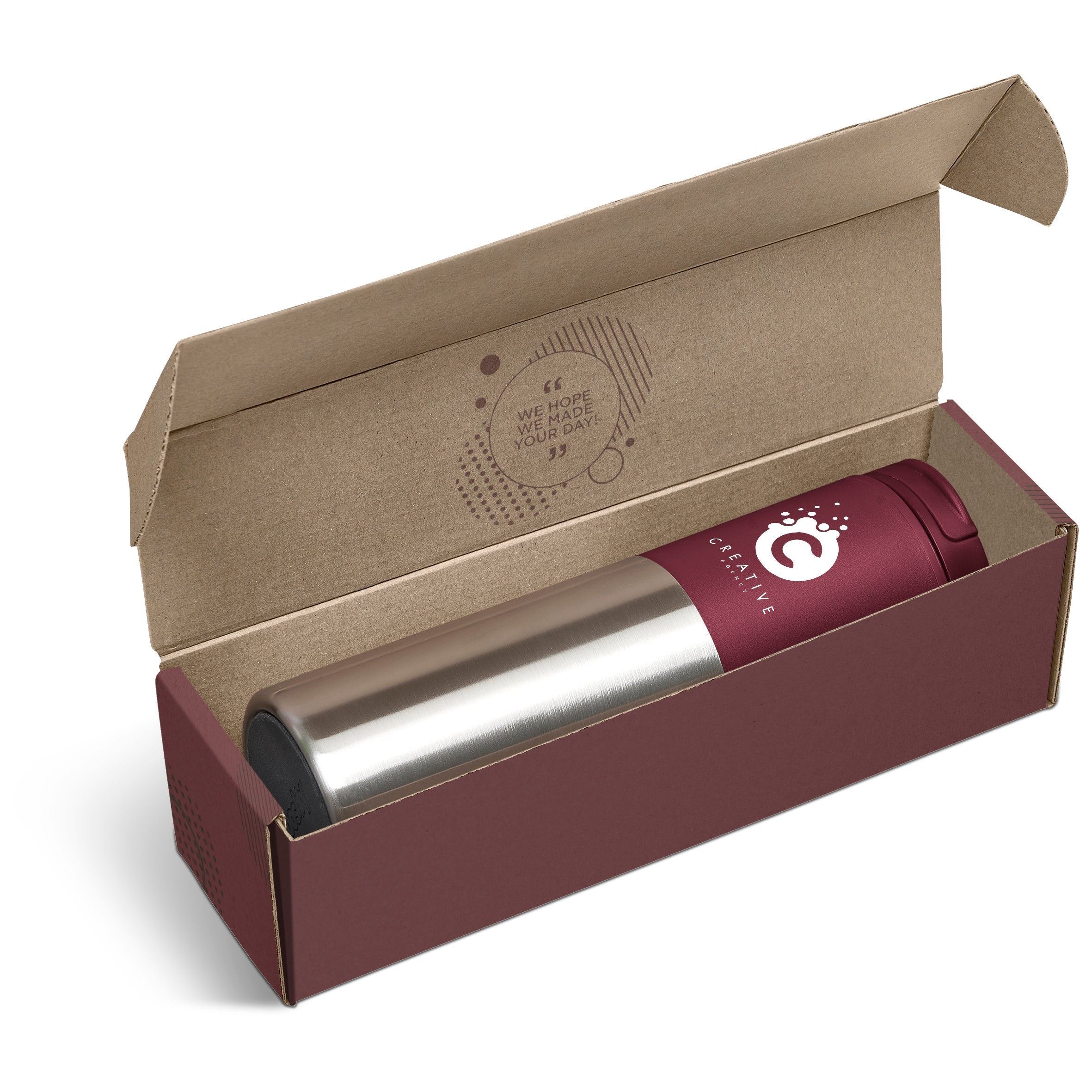 Typhoon Tumbler in Bianca Custom Gift Box-Maroon-M